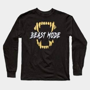 Beast Mode | T Shirt Design Long Sleeve T-Shirt